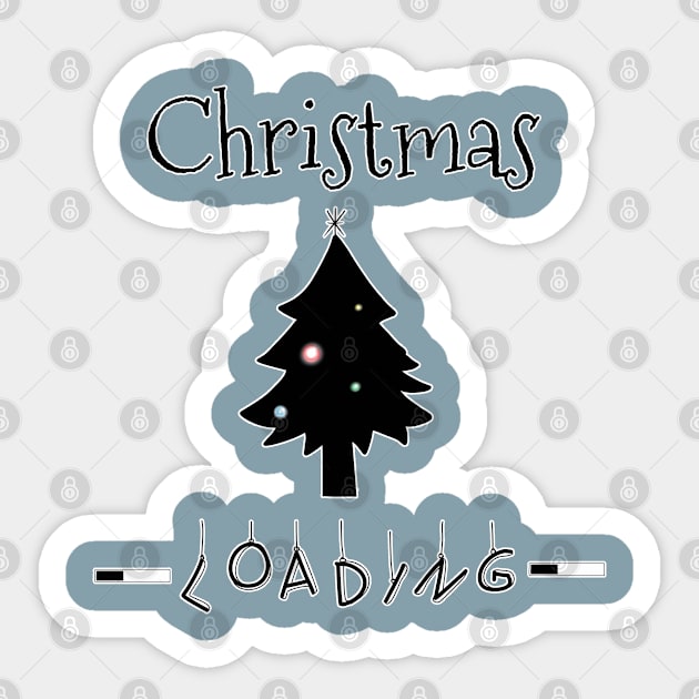 Loading Christmas Sticker by DitzyDonutsDesigns